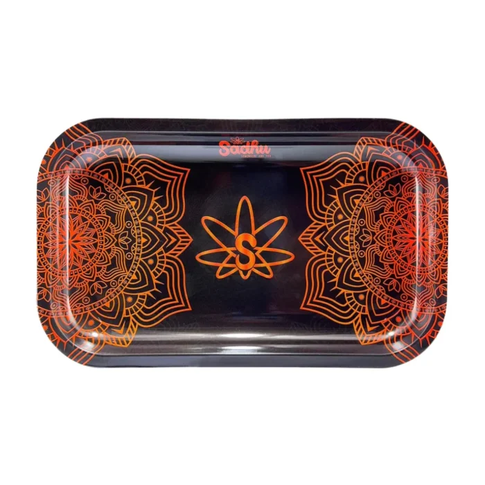 752242c4-e651-43a1-a5c4-75237869fcc1-0 BANDEJA SADHU MANDALA LARANJA E PRETO