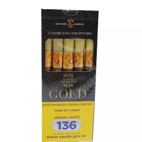 cigarrilha-alonso-menendez-gold-com-piteira GOLD - HALF CORONAS